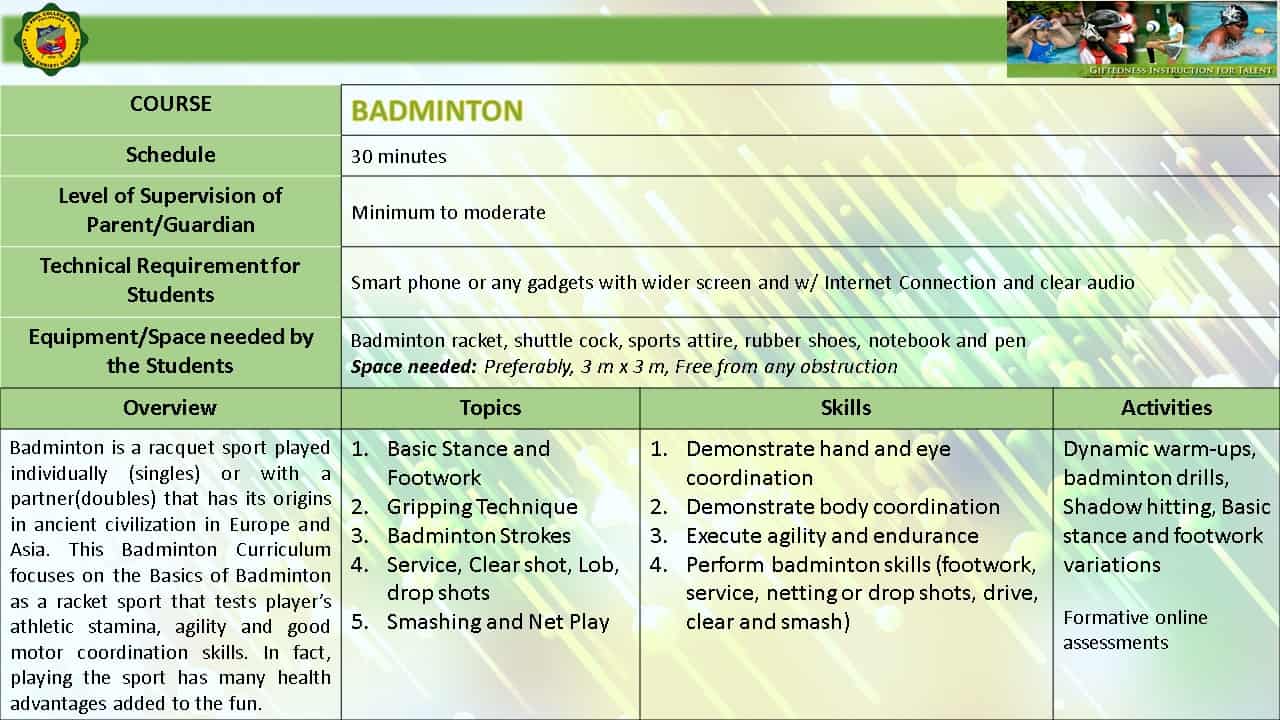 BADMINTON EMERGING