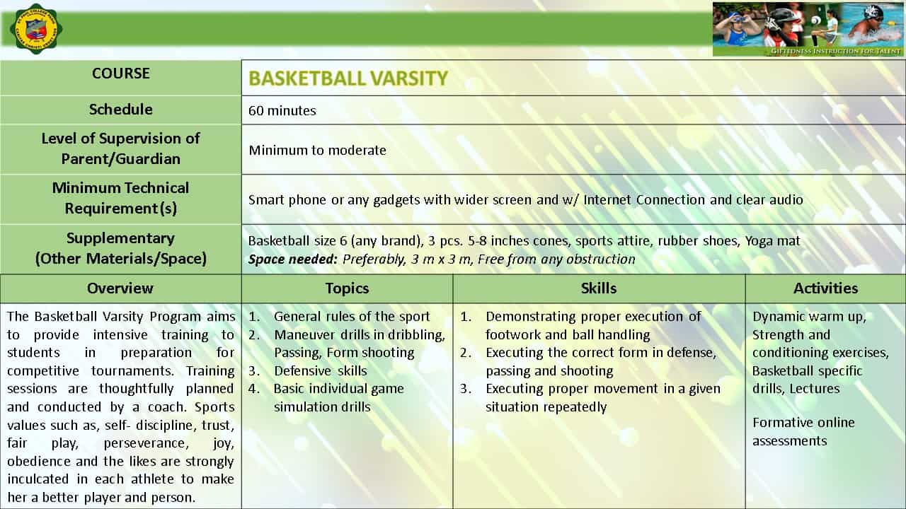 BASKETBALL VARSITY