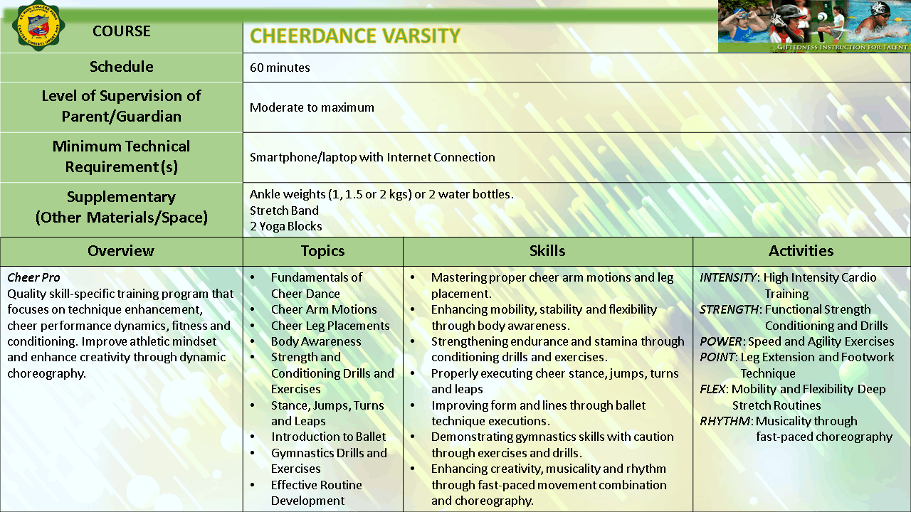 CHEERDANCE VARSITY