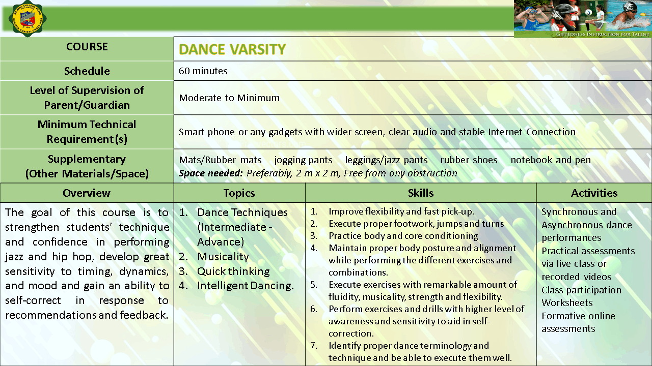 DANCE VARSITY