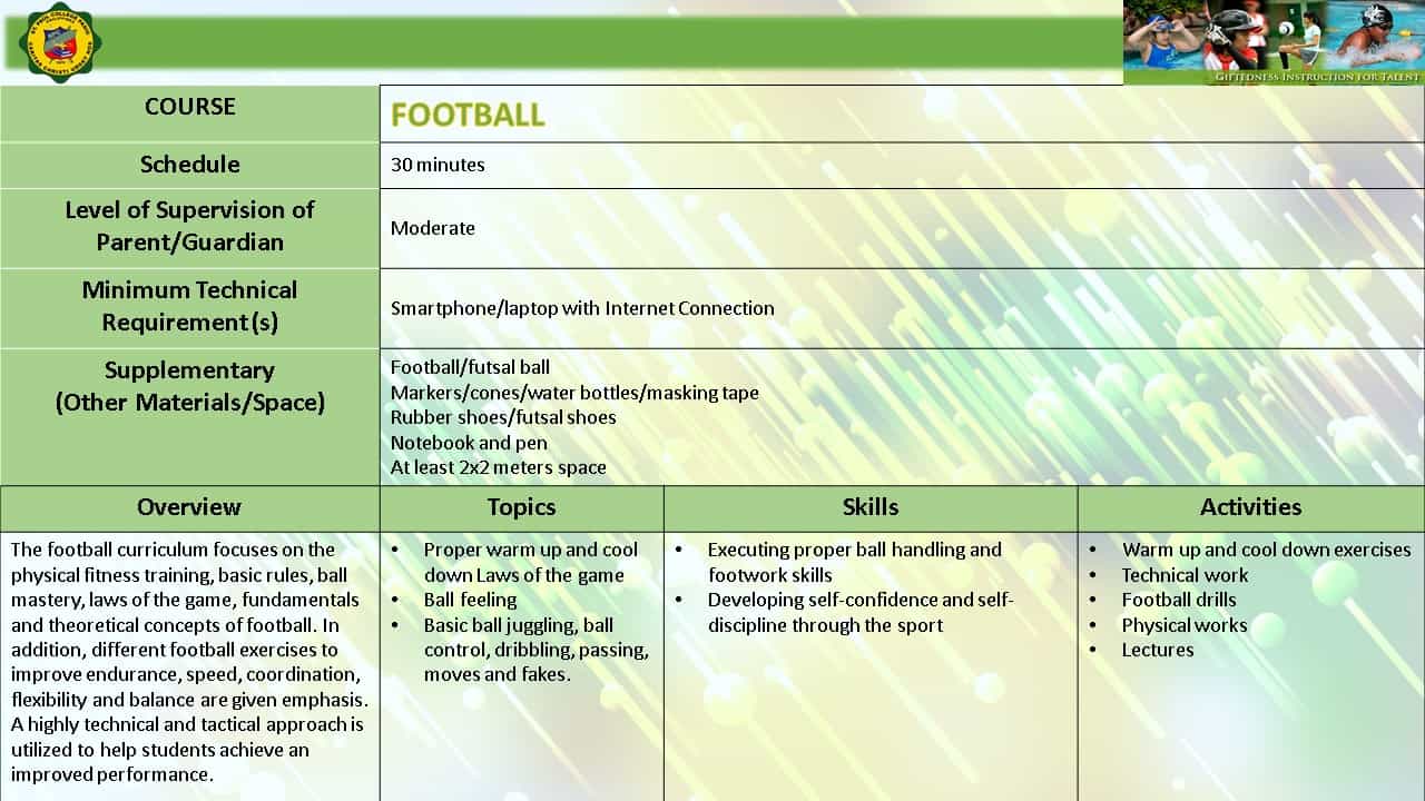 FOOTBALL EMERGING